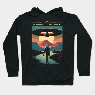 I Want To Believe Vintage Graphic Hoodie